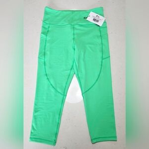 6093 ZYIA Active SPRING BUD 💚🌿 Pocket Light N Tight Hi-rise Yoga Capri 8 10
